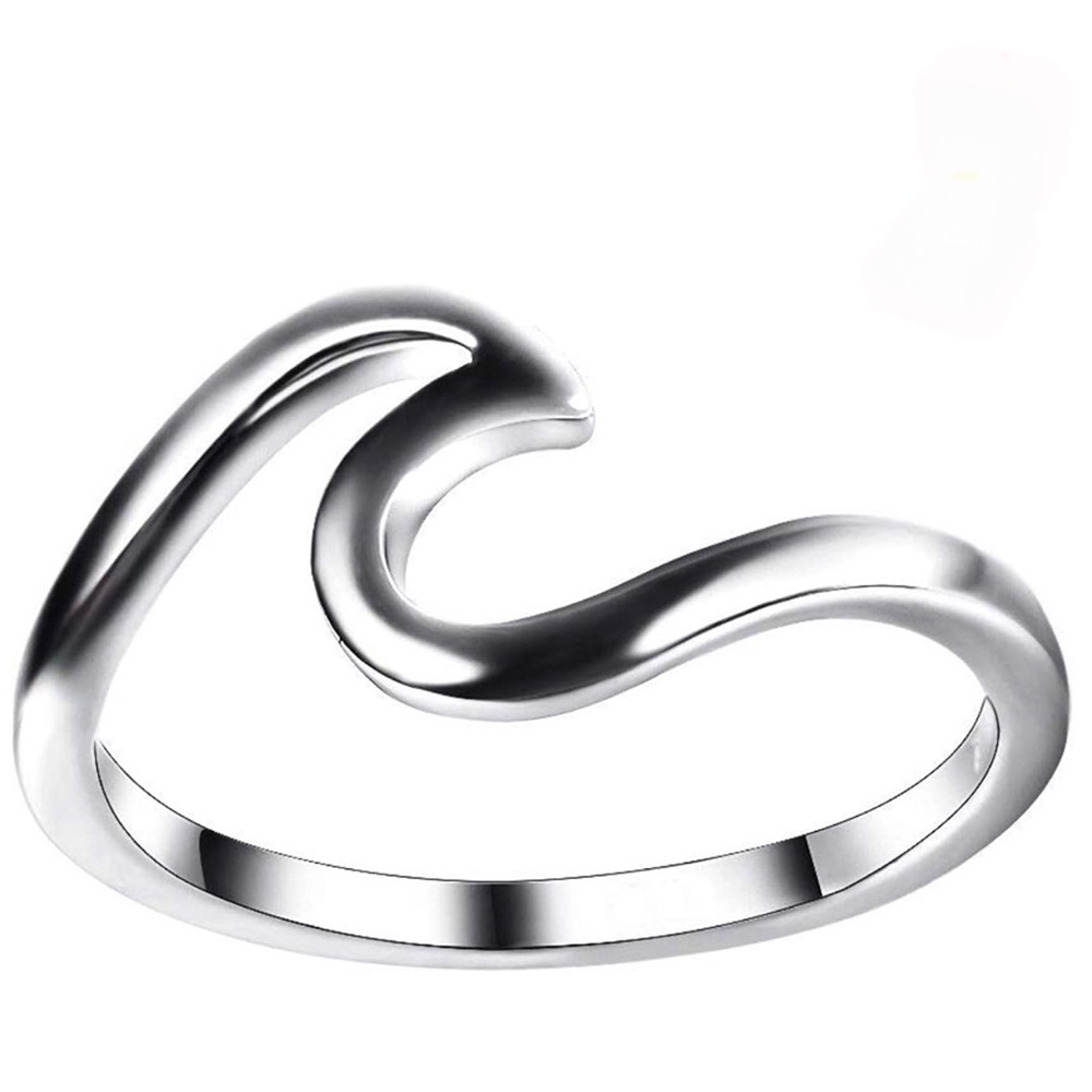 Sterling Silver Wave Ring